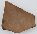 Ostrakon, Pottery fragment with ink inscription, Coptic