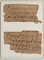 Papyrus Fragments of a Letter from Cyriacus to Bishop Pesenthius, Papyrus with ink, Coptic