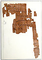 Papyrus Fragment of a Letter and Grain Account, Papyrus with ink, Coptic