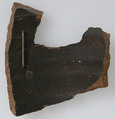 Ostrakon, Pottery fragment with ink inscription, Coptic