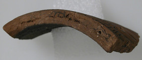 Ostrakon, Pottery fragment with ink inscription, Coptic