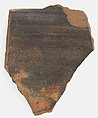 Ostrakon, Pottery fragment with ink inscription, Coptic