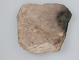 Ostrakon, Pottery fragment with ink inscription, Coptic