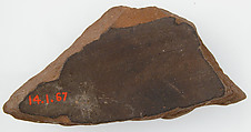 Ostrakon, Pottery fragment with ink inscription, Coptic