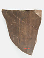 Ostrakon with a Letter from Pesenthius to Epiphanius, Pottery fragment with ink inscription, Coptic