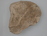 Ostrakon, Limestone fragment with ink inscription, Coptic