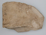 Ostrakon with Biblical Text, Limestone with ink inscription, Coptic