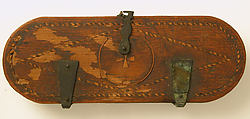 Wooden Box with Bronze Balance Scale, Wooden box and copper alloy scale, Coptic