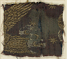 Textile with Brocade, Silk, gold thread, Italian