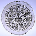 Bowl Base with Miracle Scenes, Glass, gold leaf, Roman or Byzantine