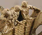 Nativity, Circle of Antoine Le Moiturier (French, ca. 1425–ca. 1497), Limestone with later paint and gilding, French