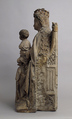 Virgin and Child, Limestone, traces of polychromy, French