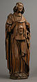 Angel with handkerchief of Saint Veronica, Oak, traces of paint, French
