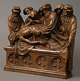 The Entombment of Christ, Walnut with traces of paint, German