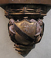 Corbel with Angels, Wood, paint, French