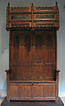 Canopied Seat, Oak, French