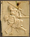 Panel from an Ivory Casket with the Killing of the King of Hazor (Joshua 11), Elephant ivory, Byzantine