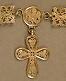 Gold Necklace with Cross, Gold, Byzantine