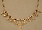 Gold Necklace with Ornaments, Gold, Byzantine