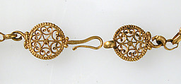 Necklace with Pendant Cross, Gold, Byzantine