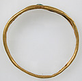 Bracelet, Gold, glass or stone setting, Roman (?)