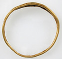 Bracelet, Gold, glass or stone setting, Roman (?)