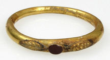 Bracelet, Gold, glass or stone setting, Roman