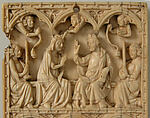 Diptych Leaf with the Resurrection and the Coronation of the Virgin, Elephant ivory, French (Paris)