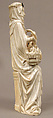 Virgin and Child with Cradle, Elephant ivory, traces of polychromy, German
