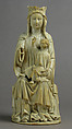Virgin and Child, Elephant ivory, traces of polychromy, French