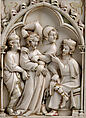 Folding Devotional Shrine with Scenes from Christ's Passion, Elephant Ivory, with modern paint, gilding, and metal mounts, French or German