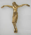 Crucified Christ, Copper alloy, gilt, German