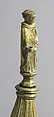 Reliquary, Copper-gilt, rock crystal, silver and niello plaque, Italian