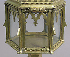 Reliquary, Basse taille enamel, silver, copper-gilt, glass, Italian