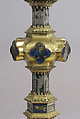 Reliquary, Basse taille enamel, silver, copper-gilt, glass, Italian