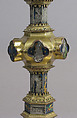 Reliquary, Basse taille enamel, silver, copper-gilt, glass, Italian