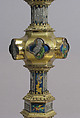 Reliquary, Basse taille enamel, silver, copper-gilt, glass, Italian