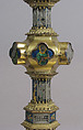 Reliquary, Basse taille enamel, silver, copper-gilt, glass, Italian