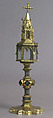 Reliquary, Basse taille enamel, silver, copper-gilt, glass, Italian