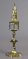 Reliquary, Basse taille enamel, silver, copper-gilt, glass, Italian