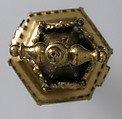 Reliquary, Basse taille enamel, silver, copper-gilt, glass, Italian