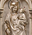Triptych with the Coronation of the Virgin, Elephant ivory with polychromy, gilded decoration, and metal mounts, German