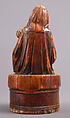 Seated Virgin & Child, Elephant ivory, stain, French