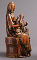 Seated Virgin & Child, Elephant ivory, stain, French