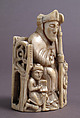 Bishop Chess Piece, Walrus ivory, Scandinavian