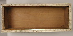Casket with Warriors and Mythological Figures, Bone plaques and ornamental strips over wood; silver lock plate, Byzantine