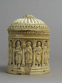 Container with Figures under an Arcade, Elephant ivory, European (Antique style)