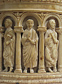 Container with Figures under an Arcade, Elephant ivory, European (Antique style)