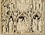 Leaf from a Diptych with the life of the Virgin, Elephant ivory, British