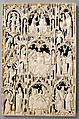 Leaf from a Diptych with the life of the Virgin, Elephant ivory, British